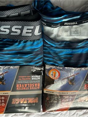 Russell Athletic Blue & Black Performance Shorts